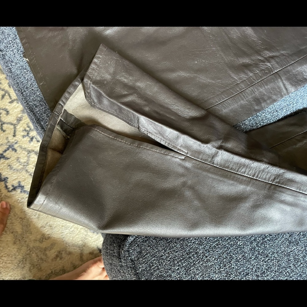 Brown leather pants! Great condition